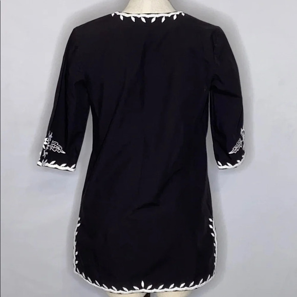 Cynthia Steffe Embroidered 3/4 Sleeve Tunic - Small - Picture 4 of 7